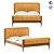 Brazilian Leather Lounge Bed 3D model small image 1