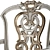 Elegant Ebanista Dauphine Chairs 3D model small image 5