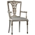 Elegant Ebanista Dauphine Chairs 3D model small image 14