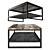 Industrial Loft Coffee Table 3D model small image 2