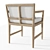 Stylish Teak Armchair for Elegant Comfort 3D model small image 2