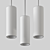 Modern Tube Pendant Light 3D model small image 3