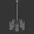 Cob LED Brass Chandelier 3D model small image 5