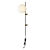 Elegant Black & Gold Wall Sconce by LUX Lighting 3D model small image 3