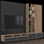 Versatile TV Wall Unit 3D model small image 4