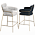 Elegant Marino Stool: Bar & Counter 3D model small image 1
