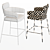 Elegant Marino Stool: Bar & Counter 3D model small image 2