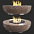 Cozy Fire Pit Table 3D model small image 2