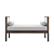 Silver Linen Pietro Bench - Elegant and Versatile 3D model small image 2