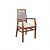 Elegant Wood Chair with Soft Seat & Back 3D model small image 2