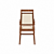 Elegant Wood Chair with Soft Seat & Back 3D model small image 5