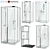 Stylish Shower Sets: Radaway, West One Bathrooms, Ideal Set 125 3D model small image 1