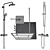 Stylish Shower Sets: Radaway, West One Bathrooms, Ideal Set 125 3D model small image 5