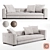 Modern Leather Sofa Minotti 3D model small image 1