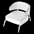 Haines Armchair: Contemporary Elegance 3D model small image 6