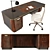 Elegant Office Furniture Set 3D model small image 2
