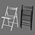 Portable Terje Folding Chair 3D model small image 3