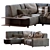 Modern Aston Sofa 290x220x86 3D model small image 2