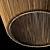 Wood Rattan Wicker Cone Lamp 3D model small image 4