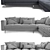 Zonotta Bruce Sofa: Stylish Fabric Vol-2 3D model small image 3