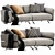 Natuzzi Pablo: Modern Luxury Sofa 3D model small image 1