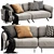 Natuzzi Pablo: Modern Luxury Sofa 3D model small image 3