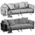 Natuzzi Pablo: Modern Luxury Sofa 3D model small image 4