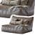 Levi Bean Bag Sofa: Stylish & Comfortable Addition 3D model small image 3