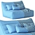 Levi Bean Bag Sofa: Stylish & Comfortable Addition 3D model small image 6