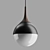 Elegant Poise Pendant Lamp 3D model small image 2