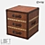 Vintage Wooden Suitcase LoftDesigne 3D model small image 1