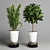 Concrete Vase Collection: Indoor Plant 35 3D model small image 4