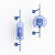 Elegant Glass Wall Sconce 3D model small image 5