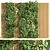 Modern Wood Planks & Vertical Garden 3D model small image 1