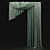 Professional 3D Curtain Model: Photorealistic Visualization Solution 3D model small image 1