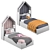 Cozy House Baby Bed 3D model small image 1