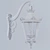 Elegant Manchester Street Sconce 3D model small image 5