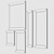 Trapezio Freestanding Mirror Set by Riflessi 3D model small image 3