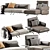 Elevate Your Relaxation with Natuzzi's Pablo Chaise 3D model small image 4