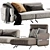 Elevate Your Relaxation with Natuzzi's Pablo Chaise 3D model small image 5