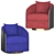 ErgoCoque Lounge Chair 3D model small image 3