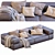 Lema Brick Lane Leather Sofa 3D model small image 1