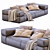 Lema Brick Lane Leather Sofa 3D model small image 2