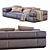 Lema Brick Lane Leather Sofa 3D model small image 4