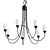 Elegant Flora 7 Arm Chandelier 3D model small image 1