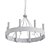 Elegant Banded Ring Chandelier 3D model small image 2