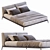 Poliform Park Uno Bed: Sleek, Modern Design 3D model small image 4