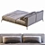 Poliform Park Uno Bed: Sleek, Modern Design 3D model small image 5