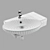 WeltWasser Aisbach-5093 Basin Set 3D model small image 3