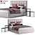Luxurious Askona Arcadia Bed 3D model small image 1